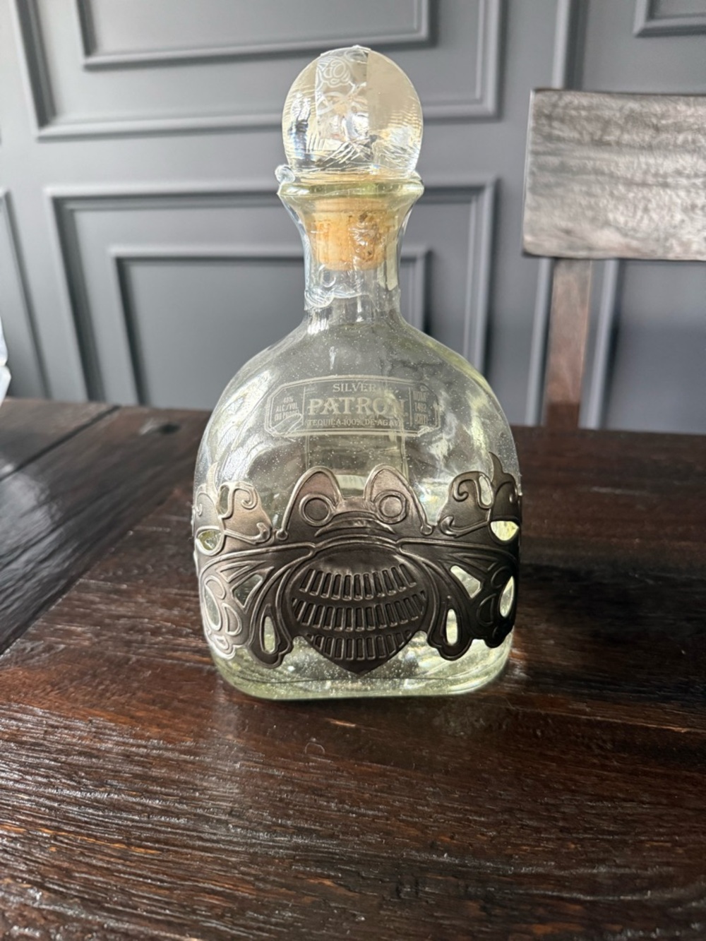 Empty bottle patron